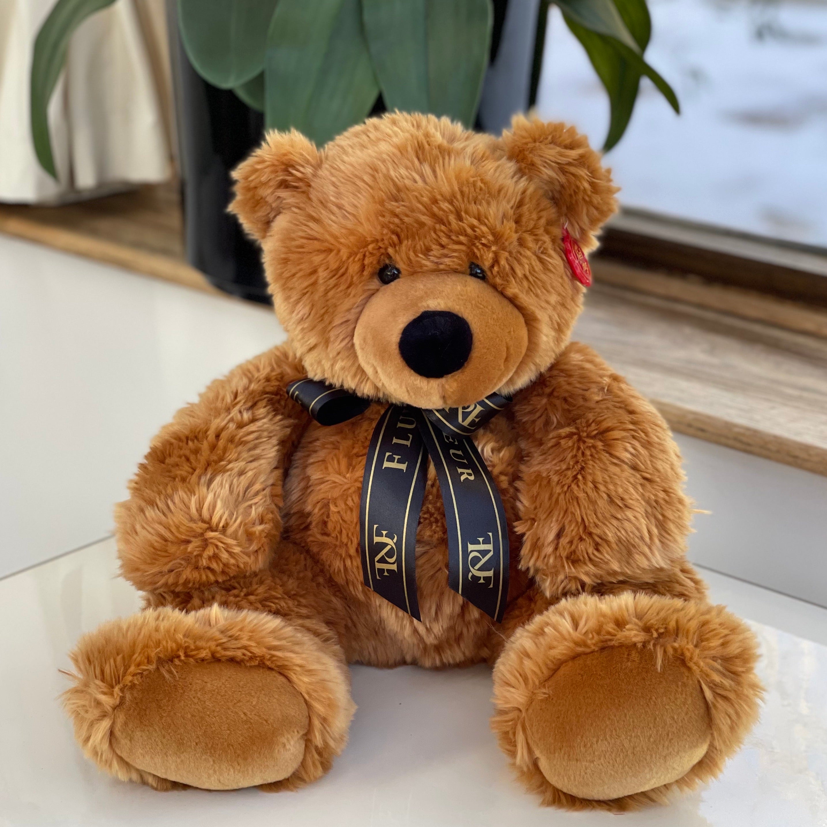 Brown fluffy teddy bear online